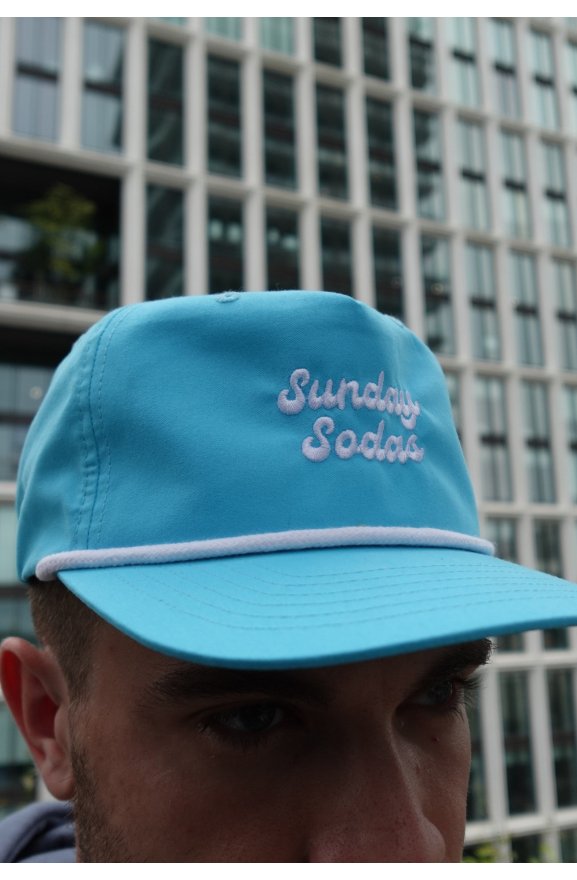 Turquoise 5 Panel Golf Hat - Sunday Sodas