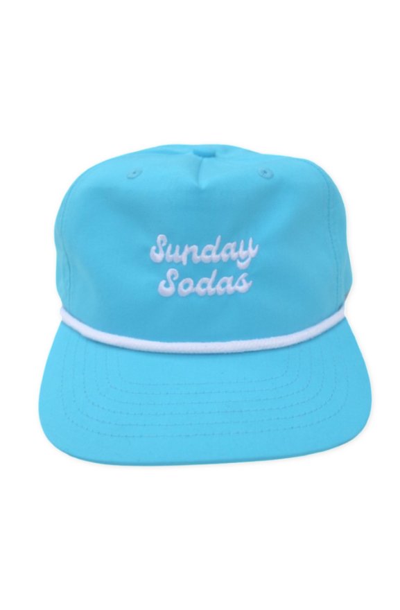 Turquoise 5 Panel Golf Hat - Sunday Sodas